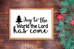 Joy to the World the Lord Has Come Sign SVG, Farmhouse Sign Product Image 3
