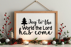 Joy to the World the Lord Has Come Sign SVG, Farmhouse Sign Product Image 4