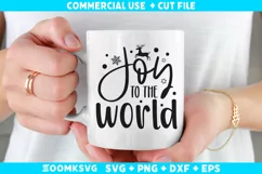 Joy to the World SVG, Winter Quotes SVG, Winter SVG Product Image 2