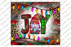 20 oz Skinny Christmas Tumbler Sublimation - Gnomes Tumbler Product Image 2