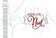 Joyeaux Noel SVG Merry Christmas SVG French Noel SVG Product Image 2