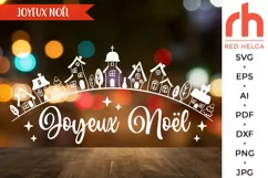 joyeux noël svg, french christmas svg, snowy street svg, christmas village svg, xmas scene svg,  winter landscape dxf, christmas wall svg, window cling svg, hanging ornament svg, christmas design svg, winter view svg, christmas town cut file