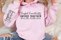 Joyful hearts gather together share the Easter cheer Sleeve Product Image 3