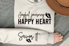 Joyful journey happy heart Sleeve SVG Design Product Image 2