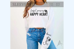 Joyful journey happy heart Sleeve SVG Design Product Image 1