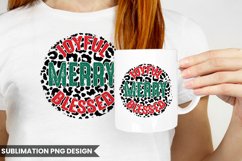 Joyful Merry Blessed|Christmas Sublimation Product Image 1