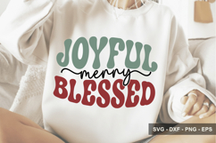 Joyful Merry Blessed - Christmas Design Product Image 1