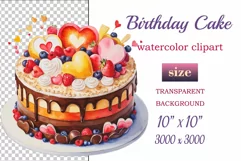 Find the perfect watercolor clipart of a birthday cake with Joyful Pie! Our colorful cake illustrations are ideal for creating festive invitations and decorations. Explore now. 