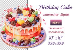 Find the perfect watercolor clipart of a birthday cake with Joyful Pie! Our colorful cake illustrations are ideal for creating festive invitations and decorations. Explore now. 