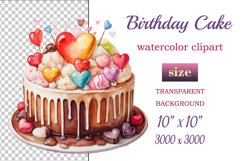 Find the perfect watercolor clipart of a birthday cake with Joyful Pie! Our colorful cake illustrations are ideal for creating festive invitations and decorations. Explore now. 