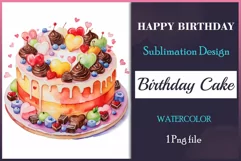 Find the perfect watercolor clipart of a birthday cake with Joyful Pie! Our colorful cake illustrations are ideal for creating festive invitations and decorations. Explore now. 
