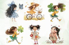 Joyful Young Girl Sublimation Clipart Product Image 3