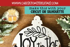 Joy To The World | Christmas Ornament SVG for Rounds Product Image 2
