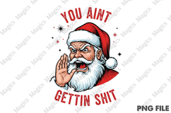 Funny Santa Christmas Sublimation Png Product Image 1