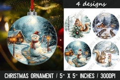 Christmas Ornaments PNG, Round Christmas Ornaments Product Image 1