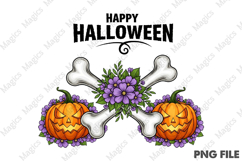 Skeleton Happy Halloween Sublimation Product Image 1