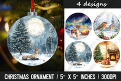 Christmas Ornaments PNG, Round Christmas Ornaments Product Image 1