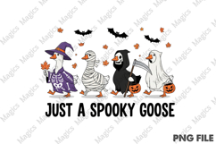 Just a Spooky Goose Halloween T-Shirt Product Image 1