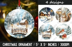 Christmas Ornaments PNG, Round Christmas Ornaments Product Image 1