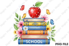 School PNG Clipart, Teacher Sublimation Product Image 1