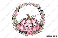 Boho Fall Pumpkin Png Product Image 1