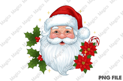 Vintage Santa Face PNG Clipart Product Image 1