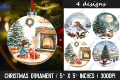 Christmas Ornaments PNG, Round Christmas Ornaments Product Image 1