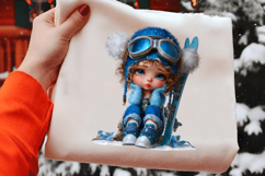 Winter Gnome Girl Clipart Product Image 2