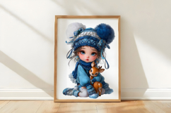 Winter Gnome Girl Clipart Product Image 3