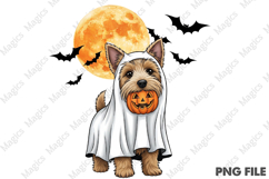 Retro Ghost Dog PNG Product Image 2