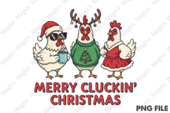 Merry Cluckin&#039; Christmas png Product Image 2