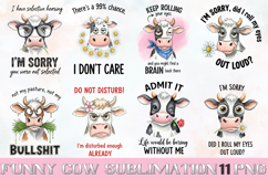 Funny cow sublimation Designs Bundle Product Image 1