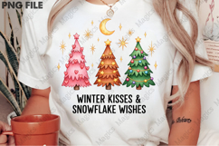 Winter Kisses &amp; snowflake wishes png Product Image 2