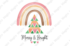 Boho Christmas PNG Design, Retro Christmas Sublimation Product Image 2