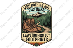 Take Nothing But Pictures, Leave Nothing But Footprints Png Product Image 1