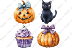 Purple Gingham Halloween | Halloween Sublimation Designs Product Image 1