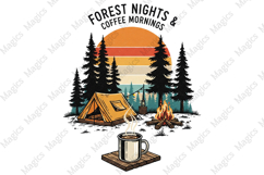 Forest Nights PNG | Camping Sublimation Design Product Image 1