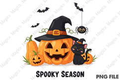 Cute Spooky Season PNG, Halloween Png Product Image 1