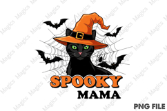 Spooky Mama PNG, Retro Halloween PNG Product Image 1