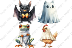 Halloween Funny Animals | Halloween Sublimation Designs Product Image 1