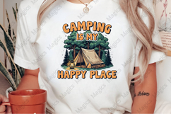 Camping Is My Happy Place PNG | Camping Sublimation Design Product Image 2