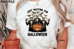 Just Waiting for Halloween, Skeleton PNG Product Image 2