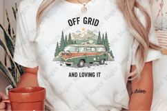 Off Grid 0 And Loving It PNG | Camping Sublimation Design Product Image 2