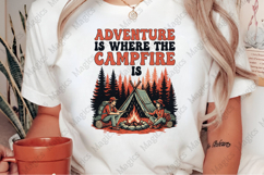 Adventure Is Where The Campfire Is PNG | Camping Sublimation Product Image 2