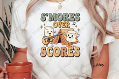 S&#039;mores Over Scores PNG | Camping Sublimation Design Product Image 2