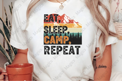 Eatsleep camp repeat PNG | Camping Sublimation Design Product Image 2