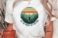 Let The Forest Set You Free PNG | Camping Sublimation Design Product Image 2