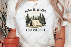 Home Is Where You Pitch It PNG | Camping Sublimation Design Product Image 2
