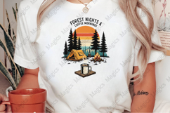 Forest Nights PNG | Camping Sublimation Design Product Image 2