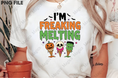 Freaking Melting Funny Halloween PNG Product Image 2